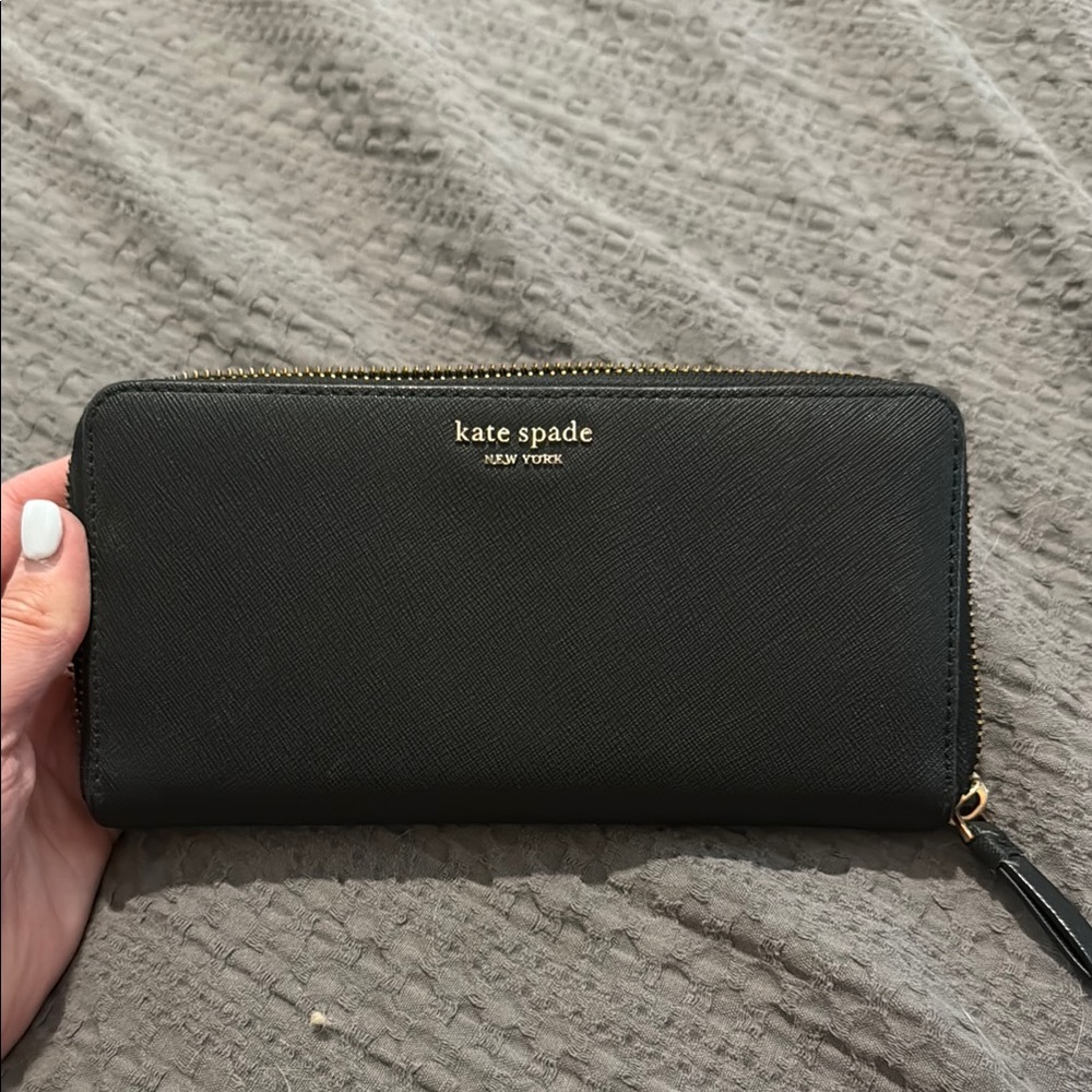 Kate Spade Black Saffiano Leather Wallet